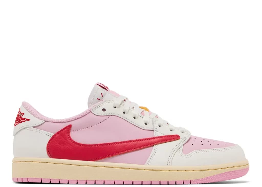 TRAVIS SCOTT X JORDAN 1 RETRO LOW OG SAIL TROPICAL PINK